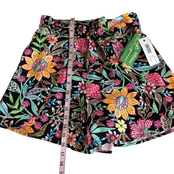 XIX Palms x Tribal Dominica Tropical Floral Print Cover-Up Pull On Shorts Small - Picture 5 of 8